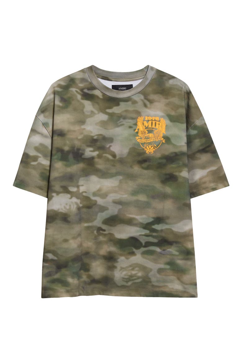 Eagle Blurred Camo Oversize Graphic T-Shirt, Alternate, color, CAMO