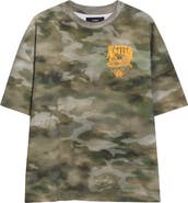 AMIRI Eagle Blurred Camo Oversize Graphic T-Shirt