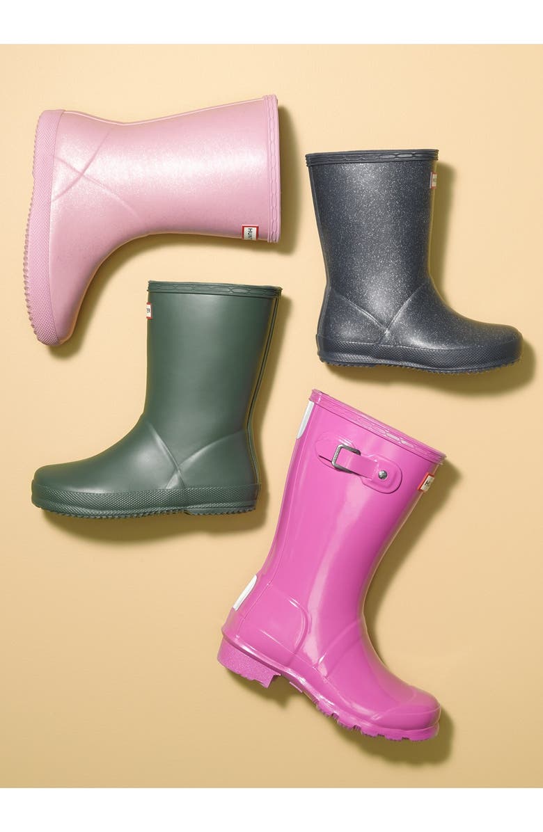 Hunter 'First Classic' Glitter Rain Boot, Main, color,
