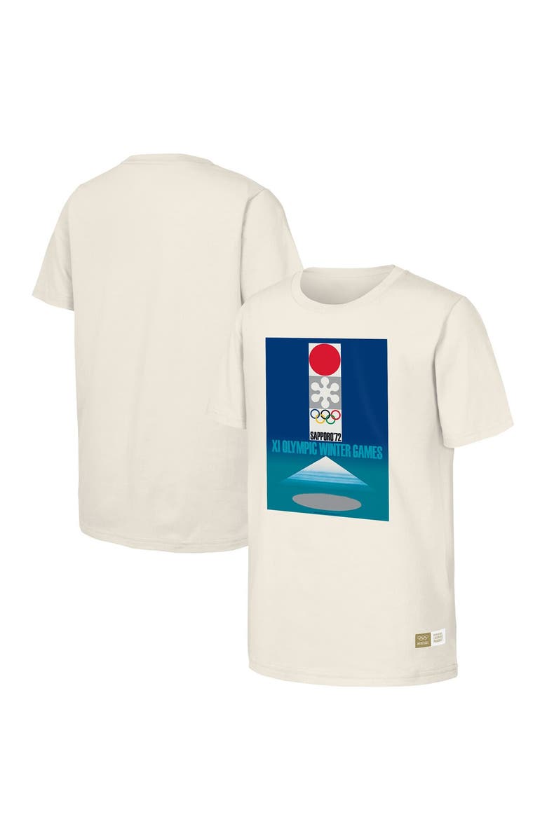 Outerstuff Men's Natural 1972 Sapporo Games Olympic Heritage T-Shirt, Main, color, Natural