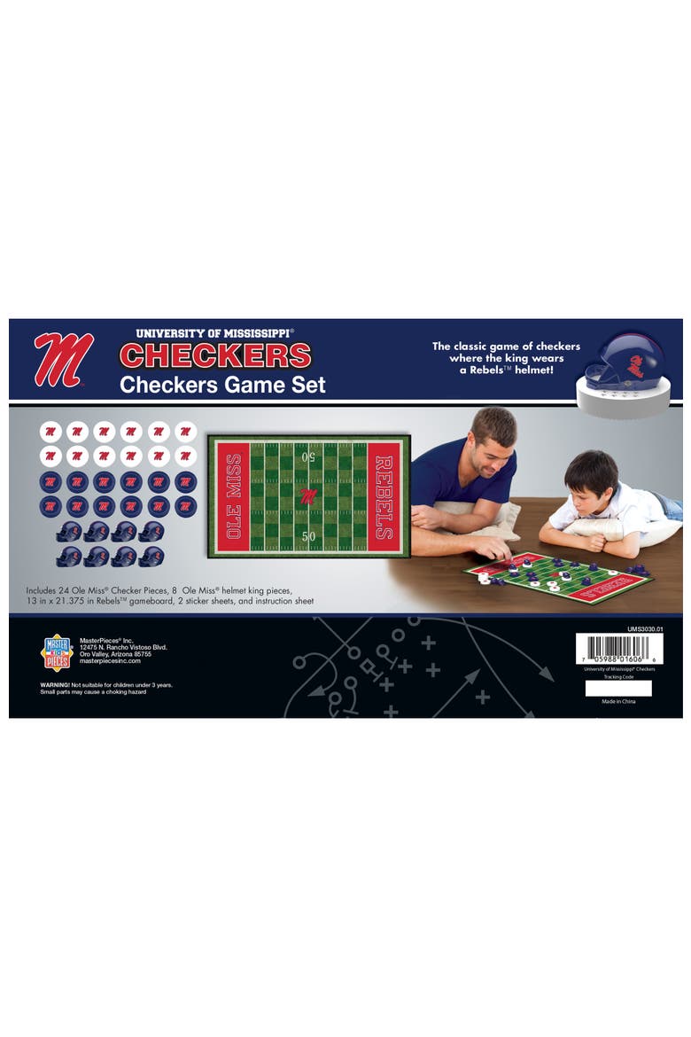 Ole Miss Rebels Checkers Board Game, Alternate, color, Multicolor