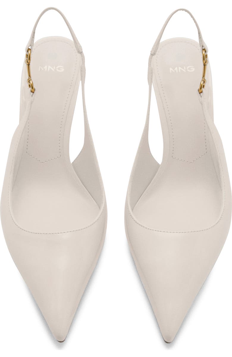 MANGO Slingback Pointed Toe Pump, Alternate, color,