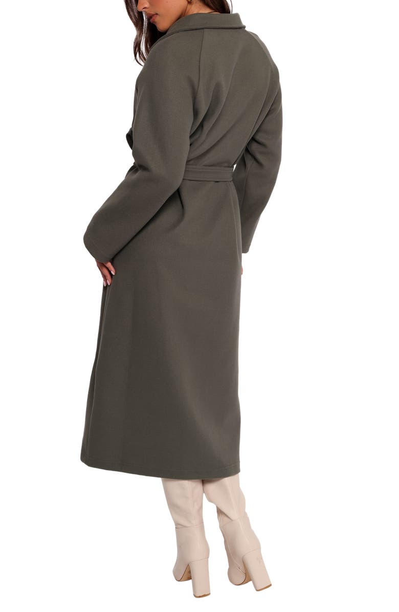 Petal & Pup Violeta Belted Coat, Alternate, color, Olive