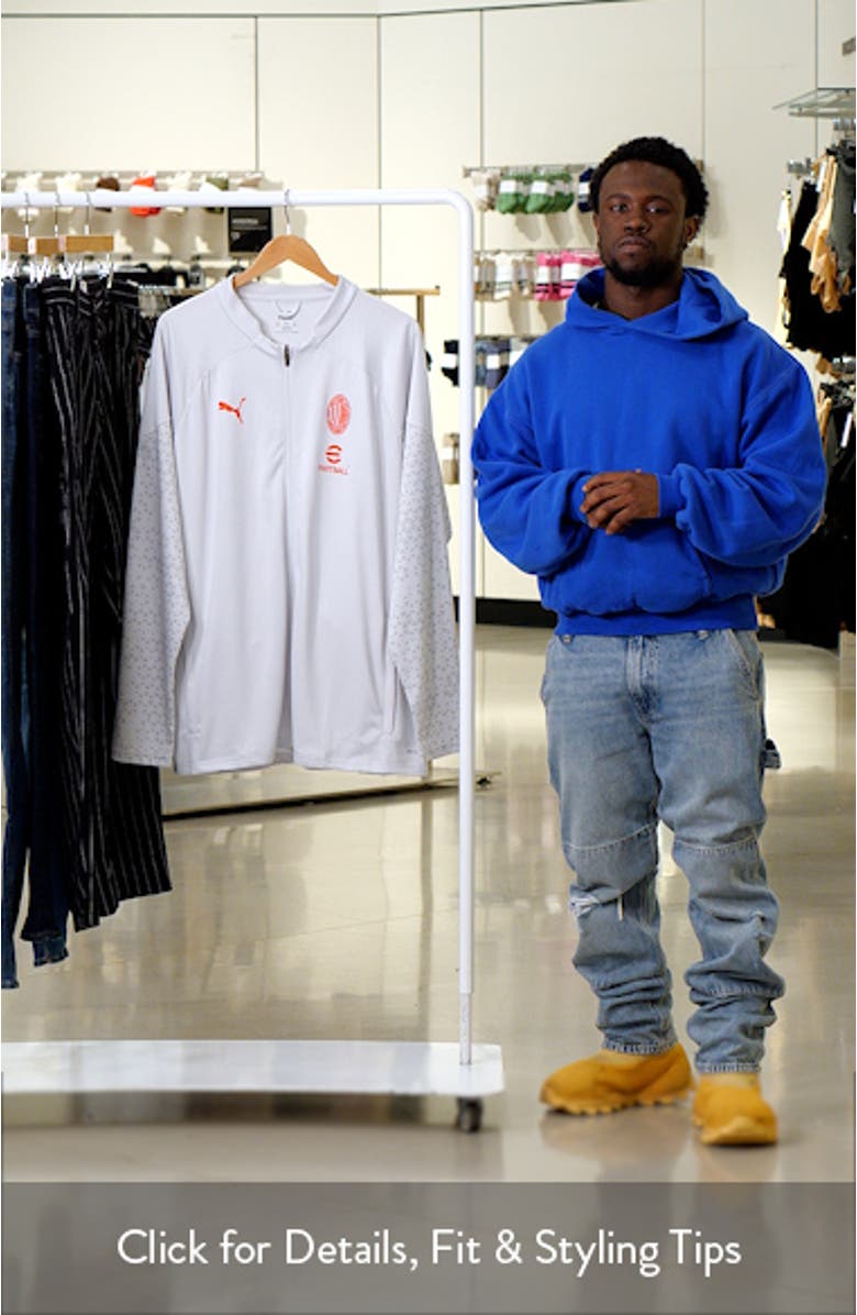 Men's Puma Gray AC Milan 2023/24 Full-Zip Training Top, sales video thumbnail