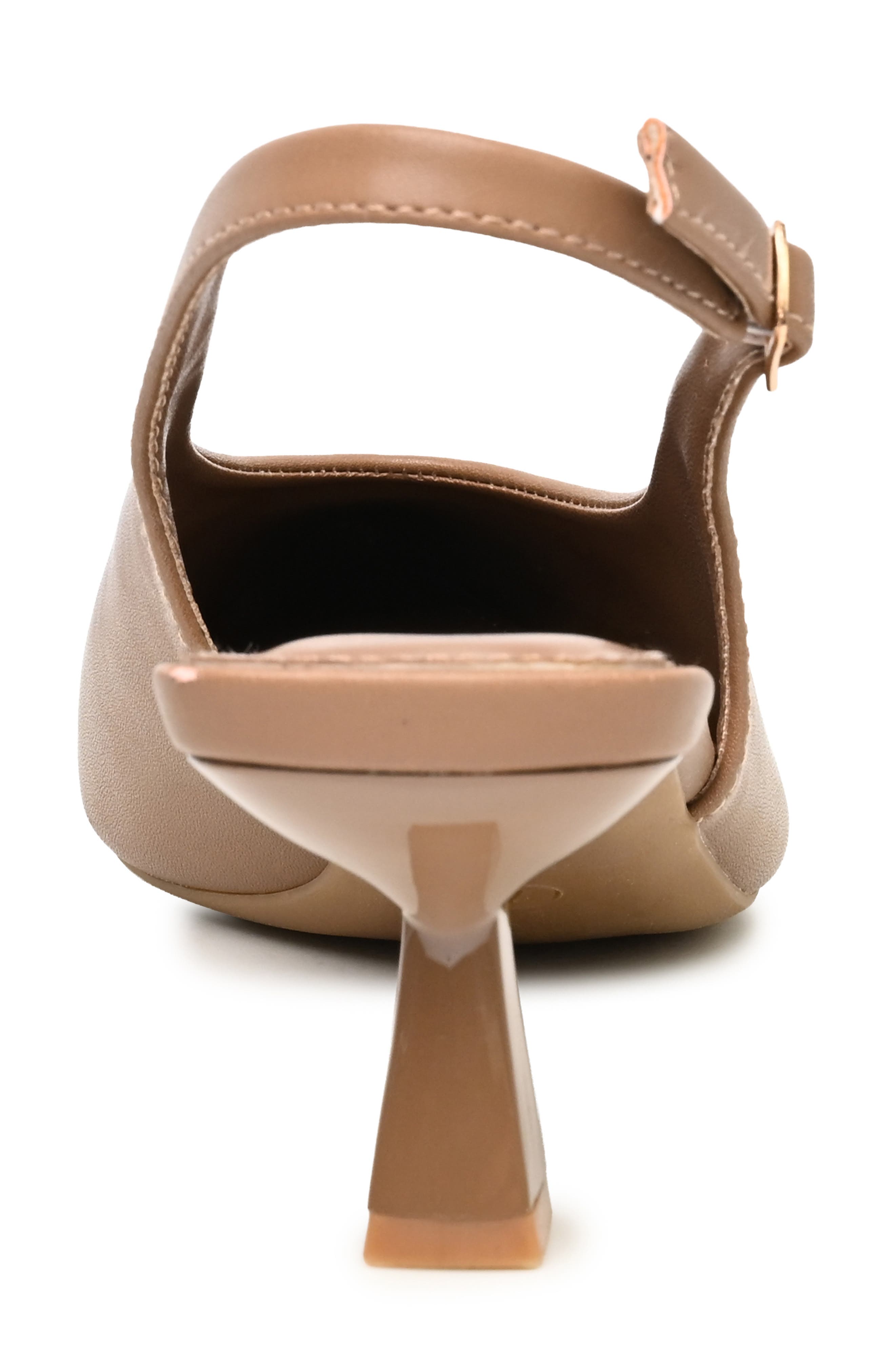 Bosna Faux Leather Slingback Pump, Alternate, color, LATTE
