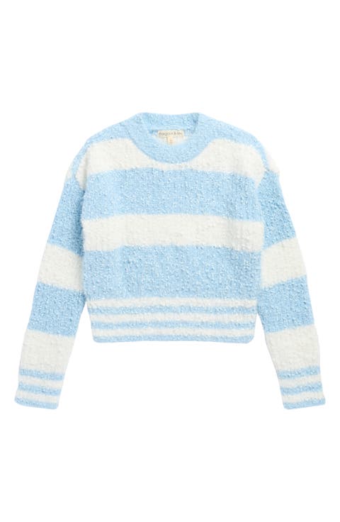 Kids' Stripe Textured Sweater (Big Kid)