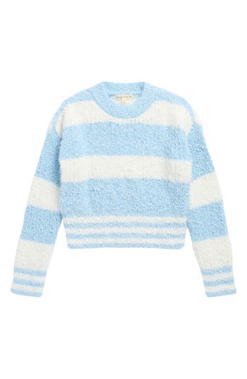 Margaux And Lexi Kids' Stripe Textured Sweater In Multi