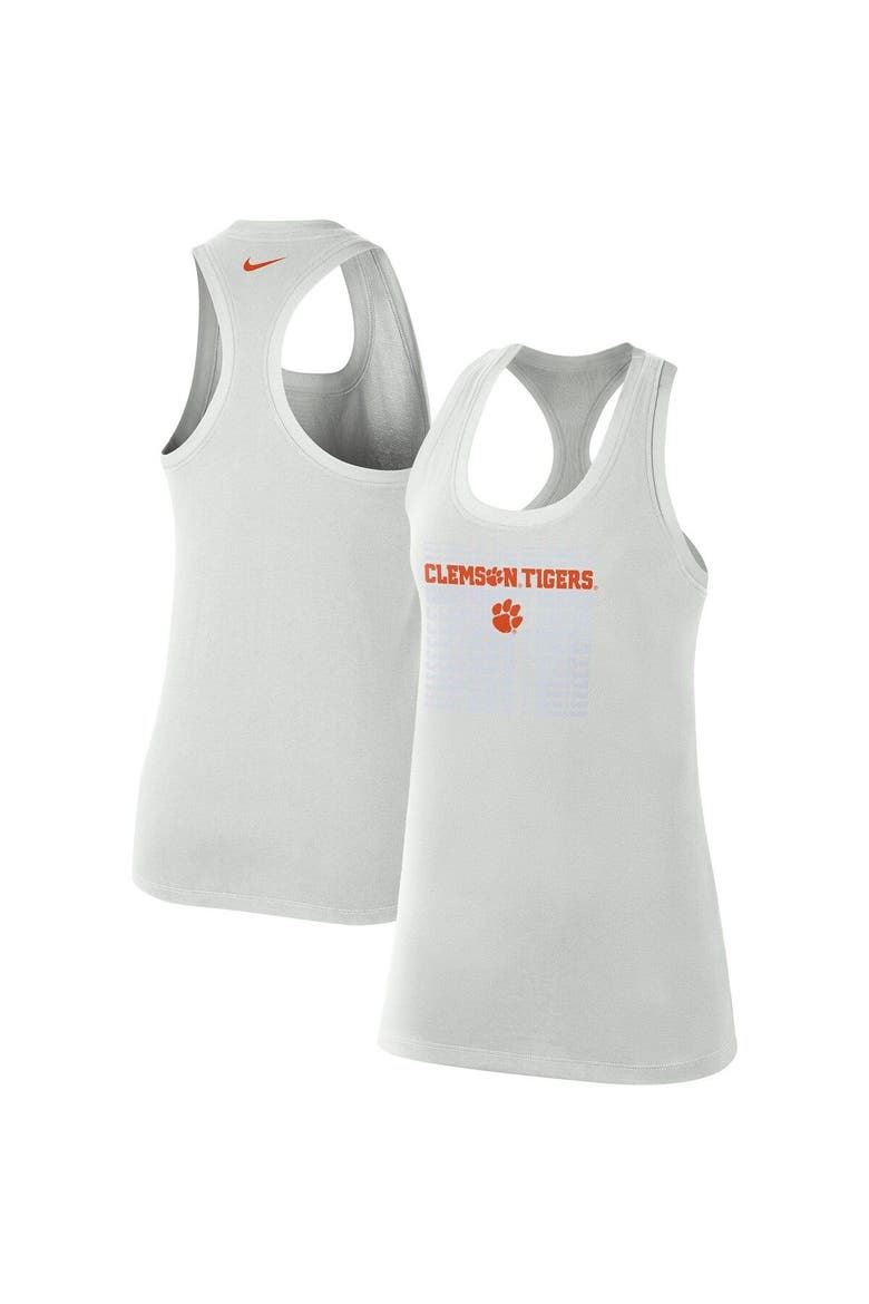 Women's Nike  Gray Clemson Tigers Game Time Tank Top, Main, color, Gray