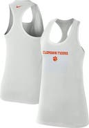 Nike Women's Nike Gray Clemson Tigers Game Time Tank Top