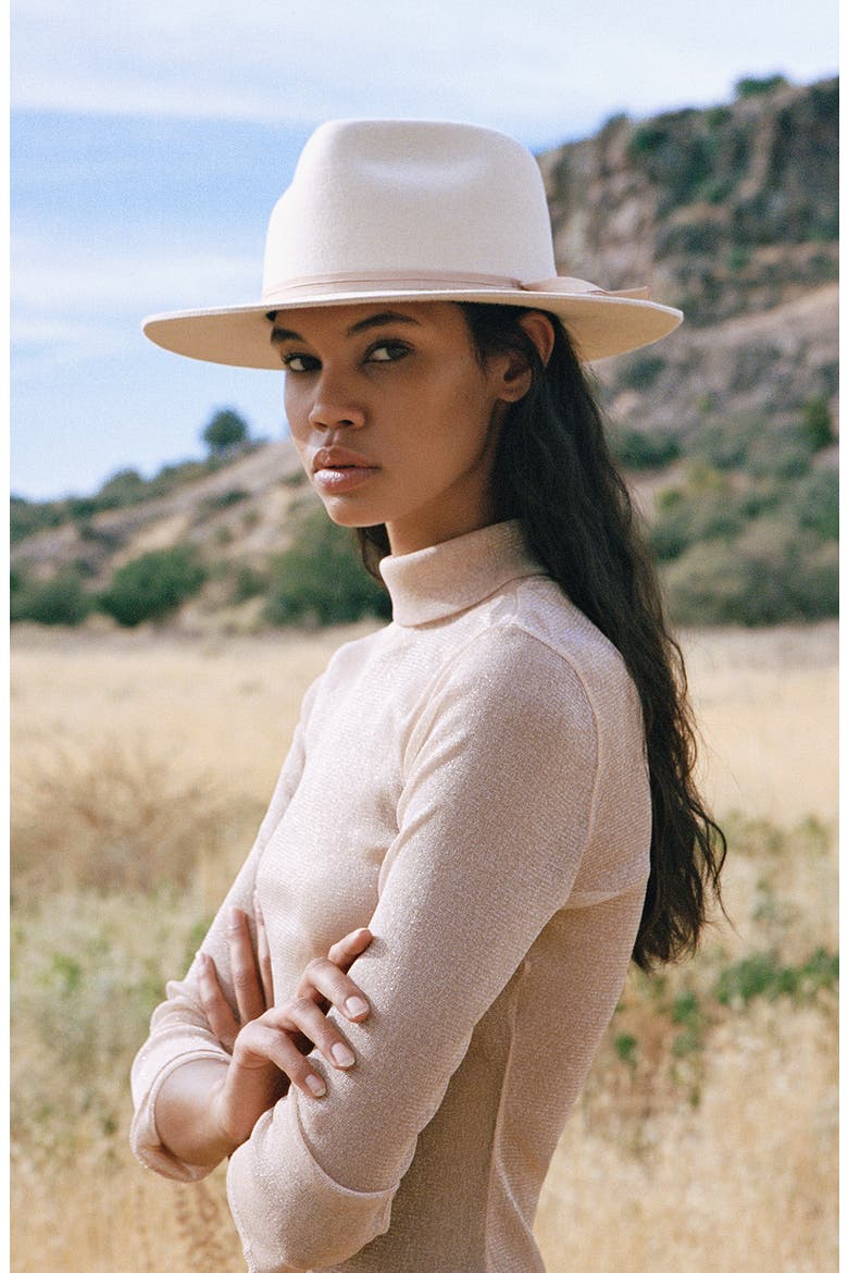Zulu Wool Fedora, Alternate, color, IVORY