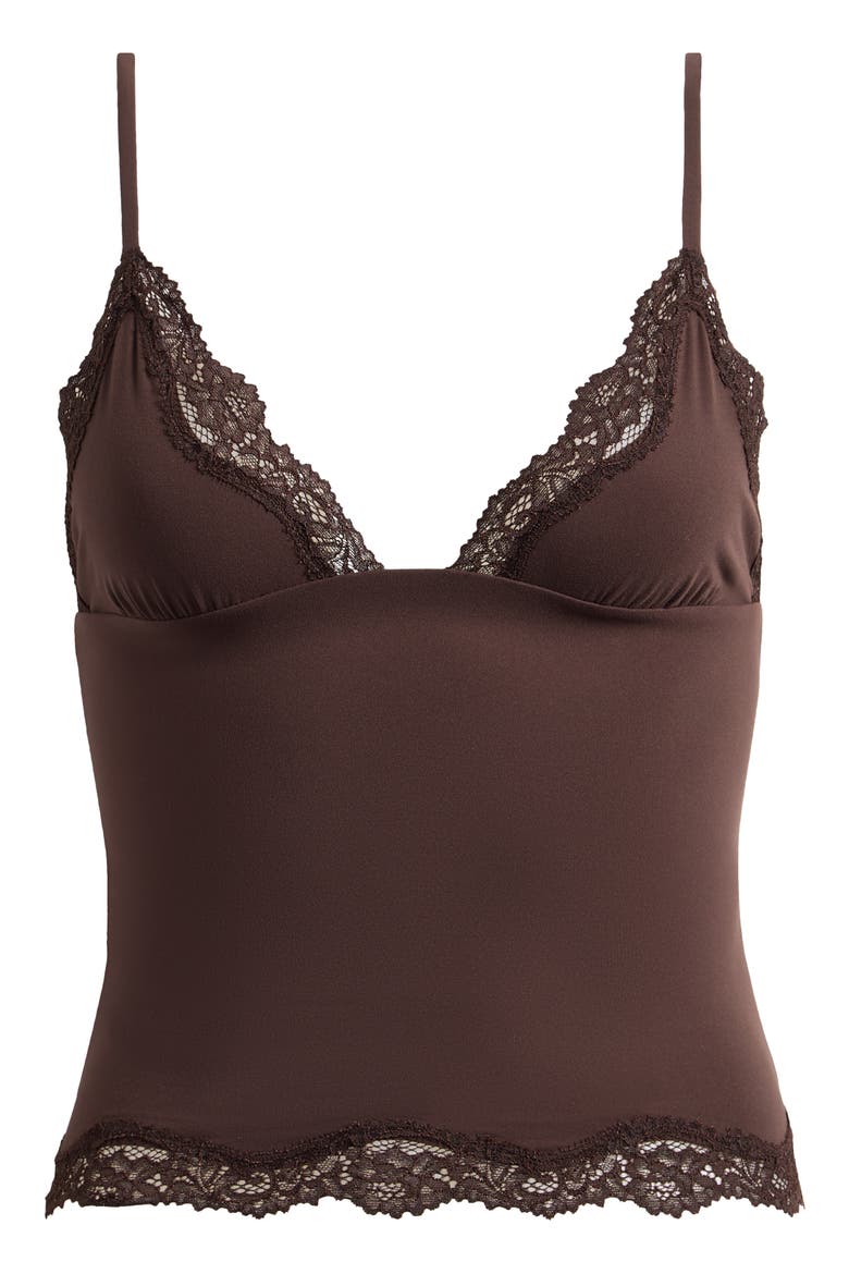 Fits Everybody Lace Triangle Camisole, Alternate, color, ESPRESSO