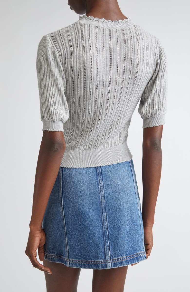 Ulla Johnson Gemma Rib Top, Alternate, color, Slate