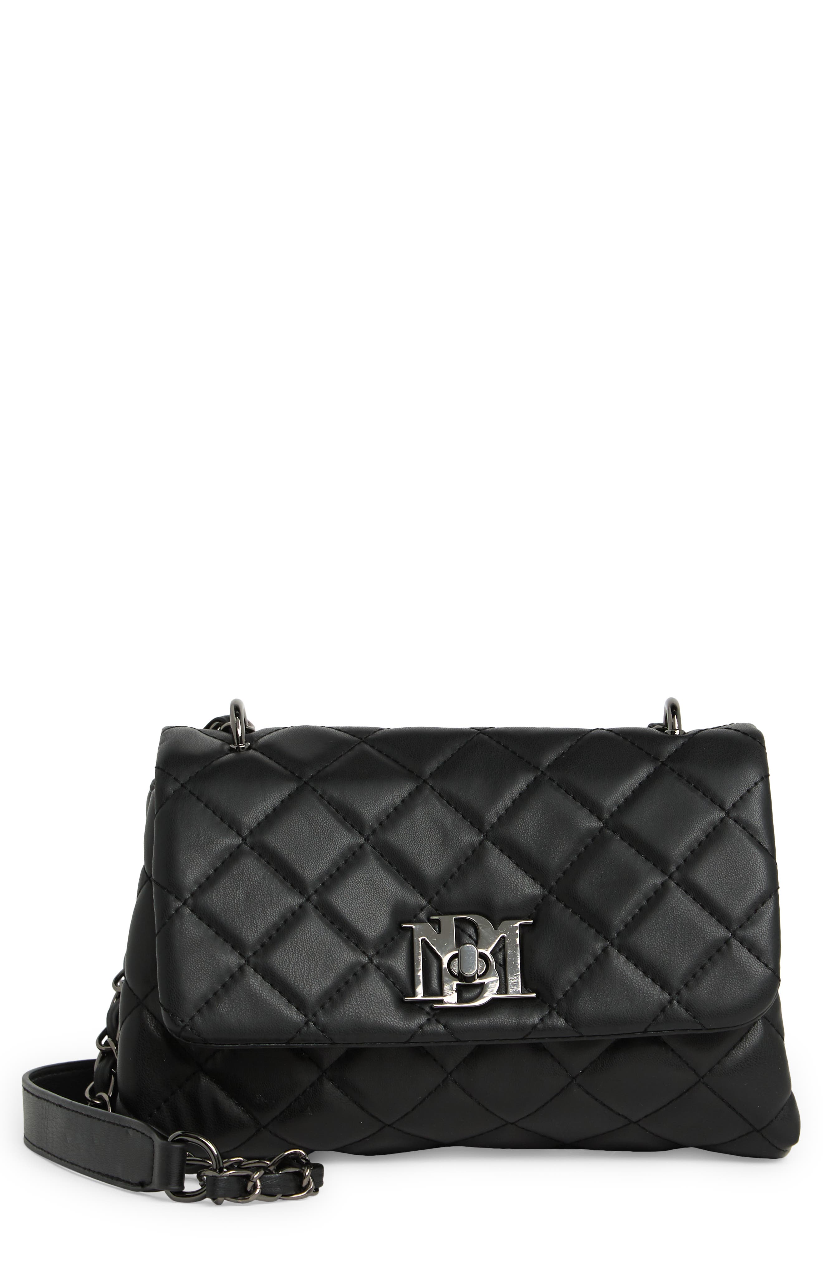 Badgley Mischka Collection Quilted Messenger Bag