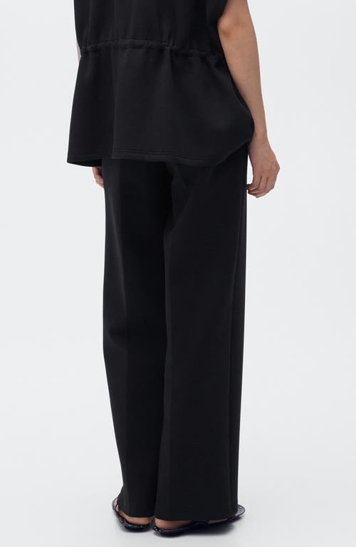 Mango Cotton Blend Straight Leg Pants In Animal Print