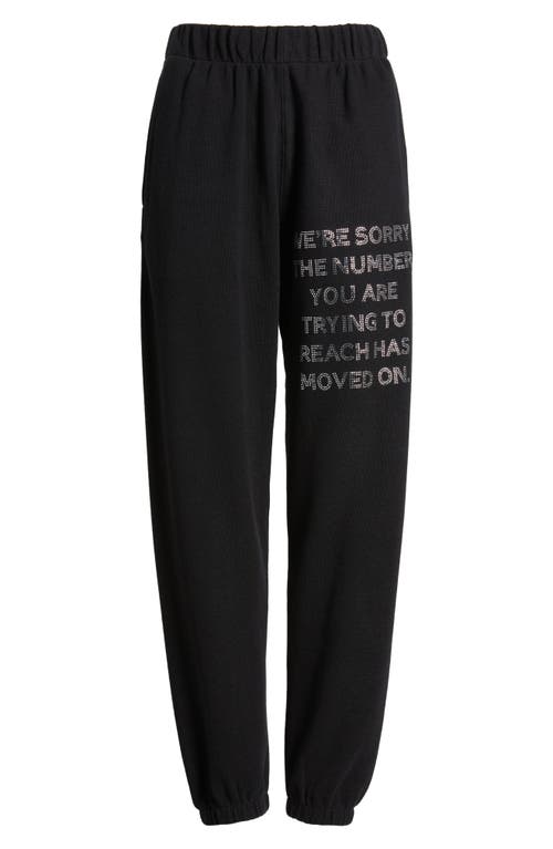 Boys Lie 1-800 Mac Embellished Slim Cotton Graphic Joggers In Black