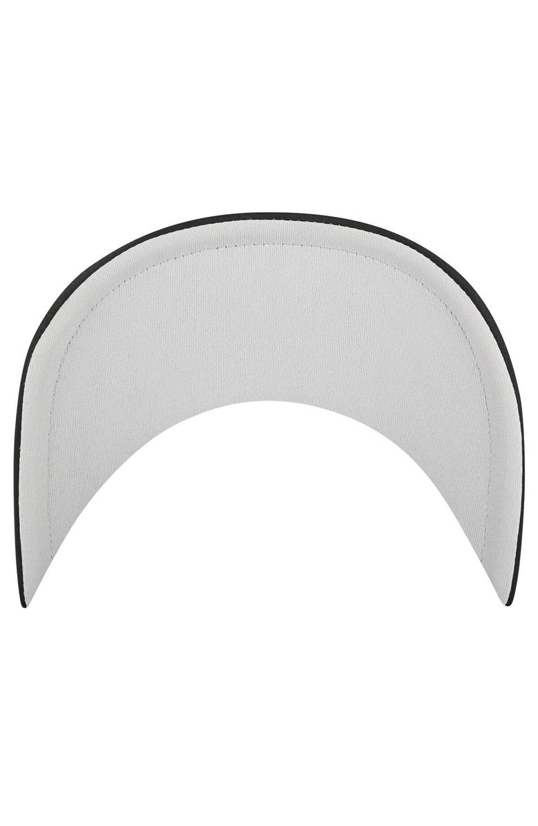 '47 Men's '47 Navy Toronto Maple Leafs Sideband Stripes Trucker Snapback Hat, Alternate, color,