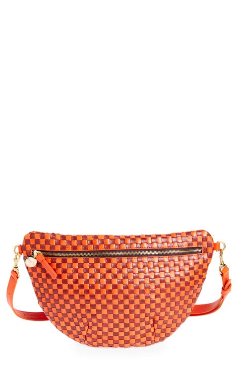Grande Woven Leather Belt Bag