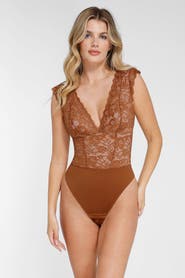 Popilush Shapewear Sculpting Lace Bodysuit