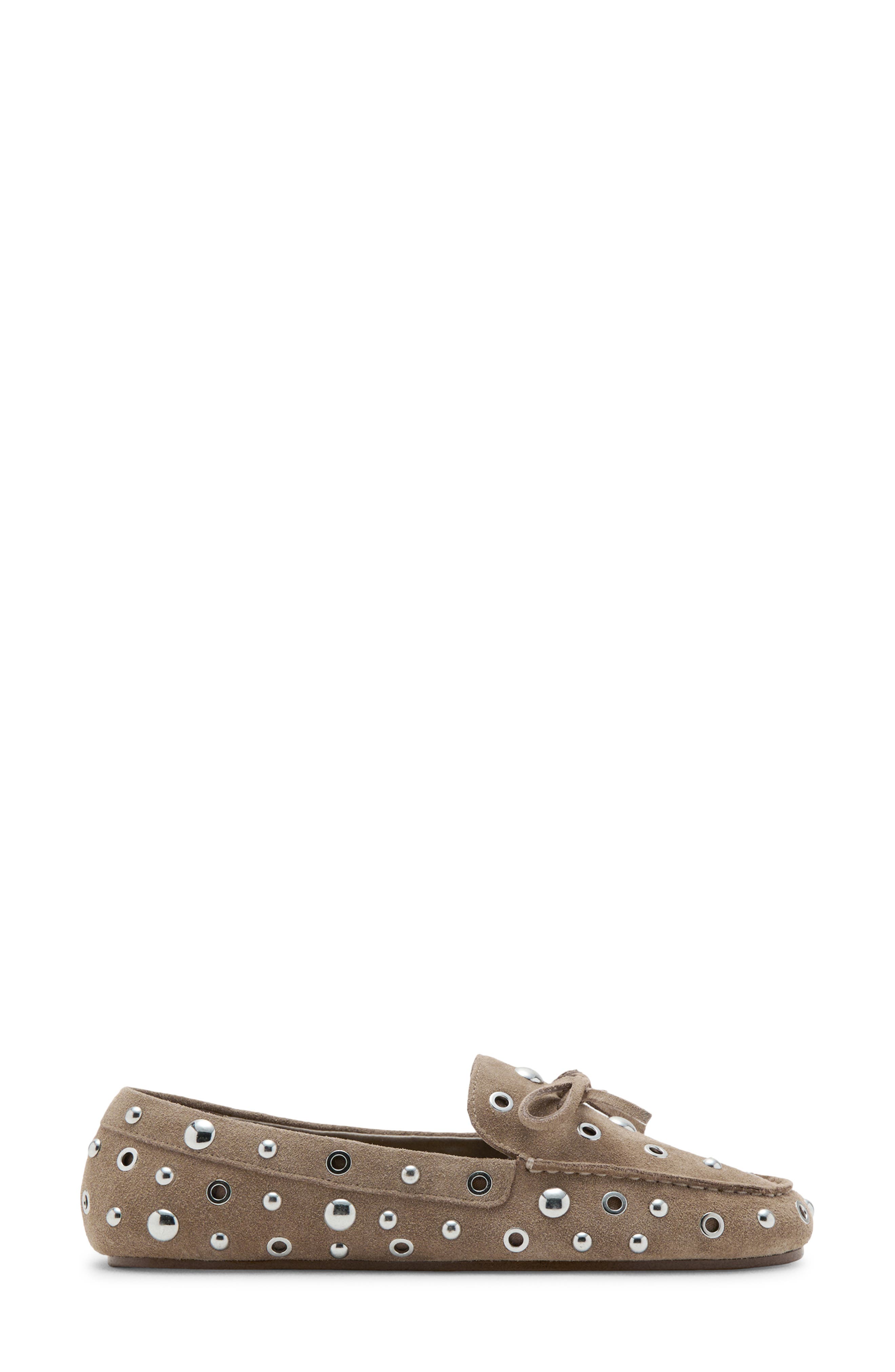 MANGO Eyelet Loafer, Alternate, color, Sand
