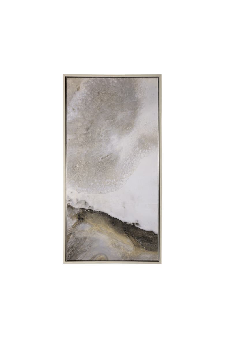 Sandy Waves by  Studio a Hand Embellished Textured Framed Canvas, Main, color, Brown