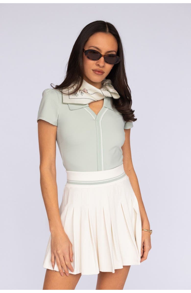 Fore-té Club Attire Monroe Tennis Skirt, Main, color, Ecru