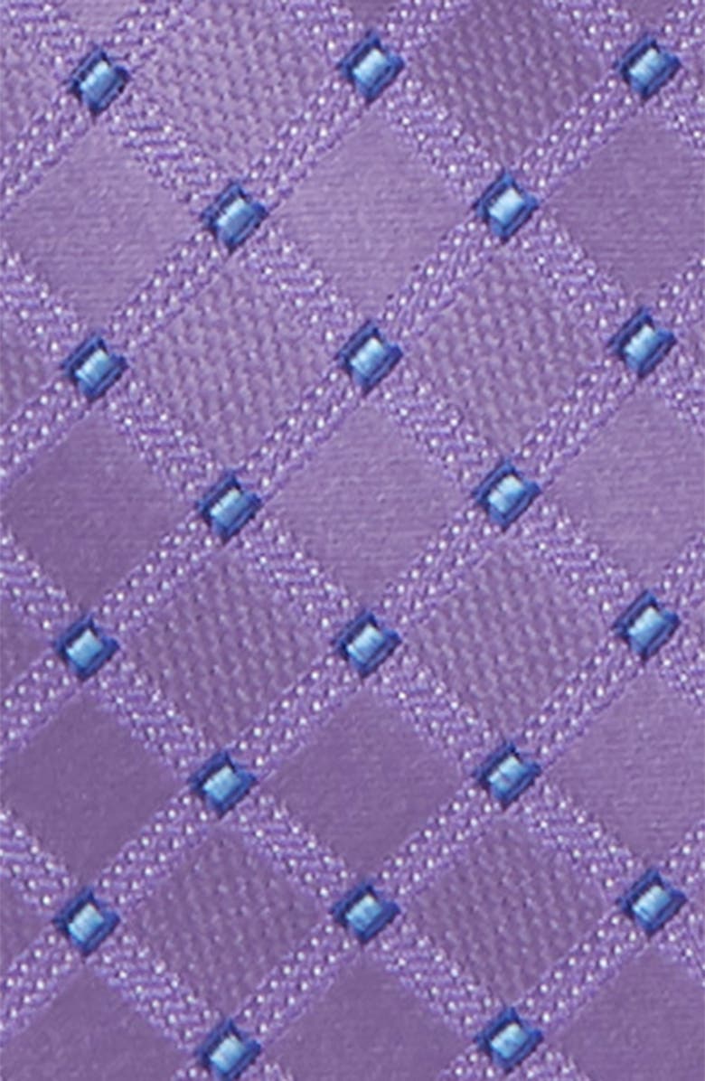 Nordstrom Benton Check Silk Zipper Tie, Alternate, color, 