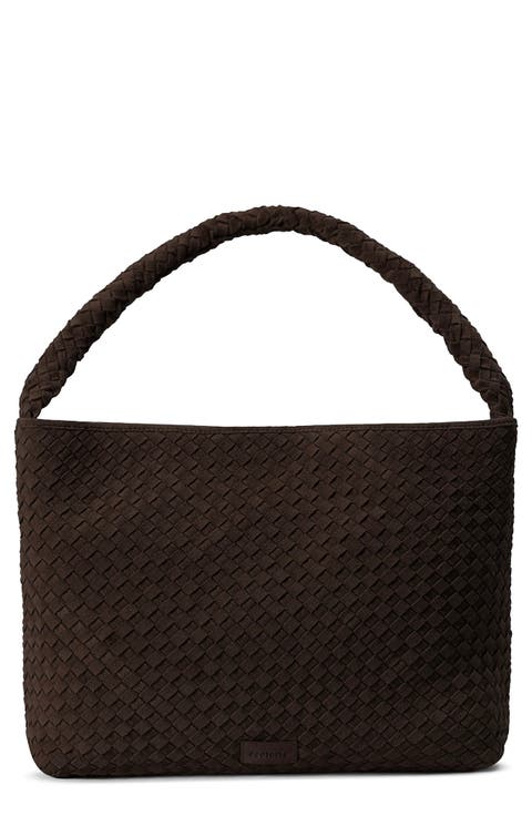 San Antonio Woven Leather Hobo Bag