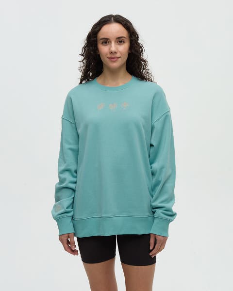 Haiti Embroidery Relaxed Crew