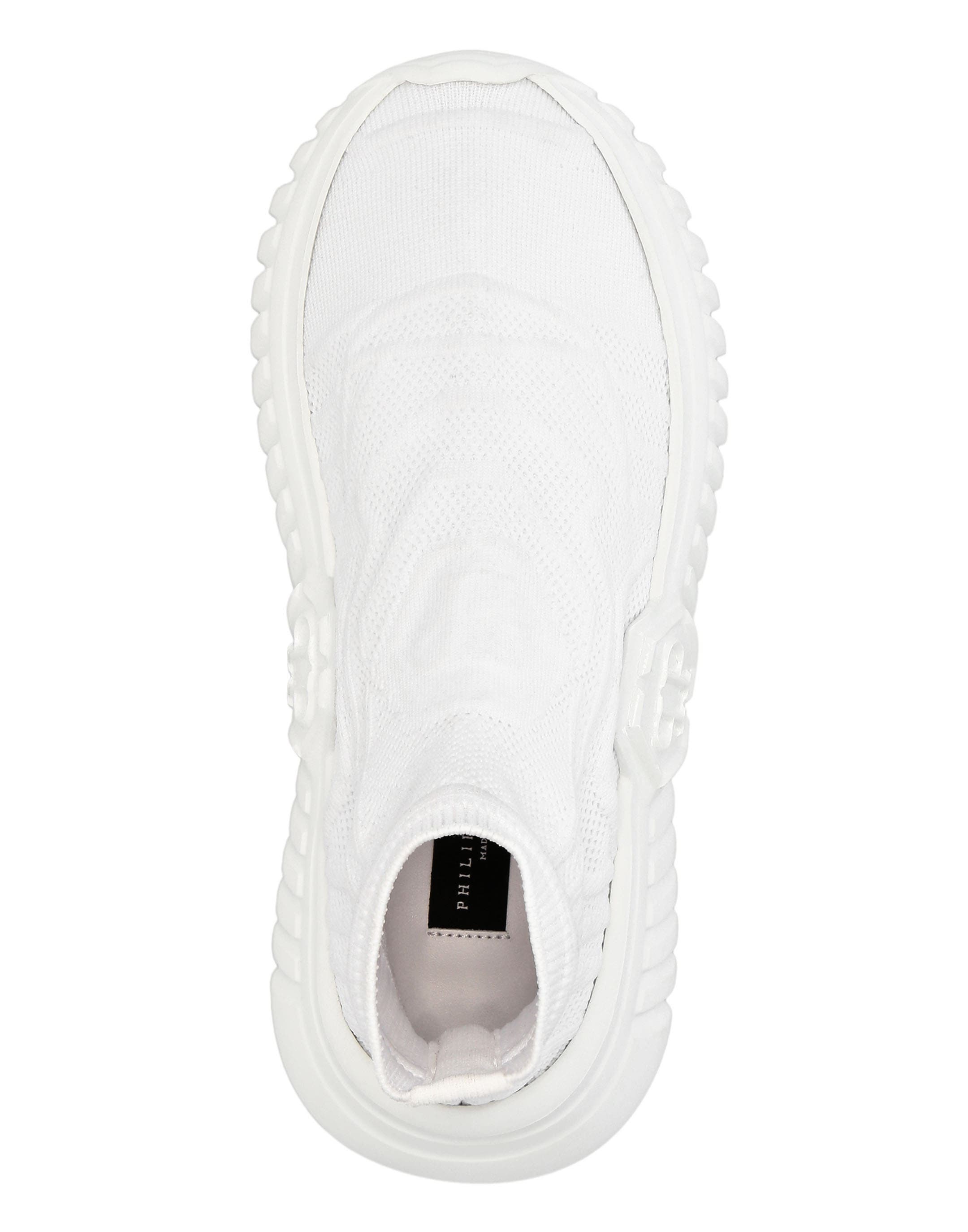 Sock-Sneakers Supersonic Unisex, Alternate, color, white