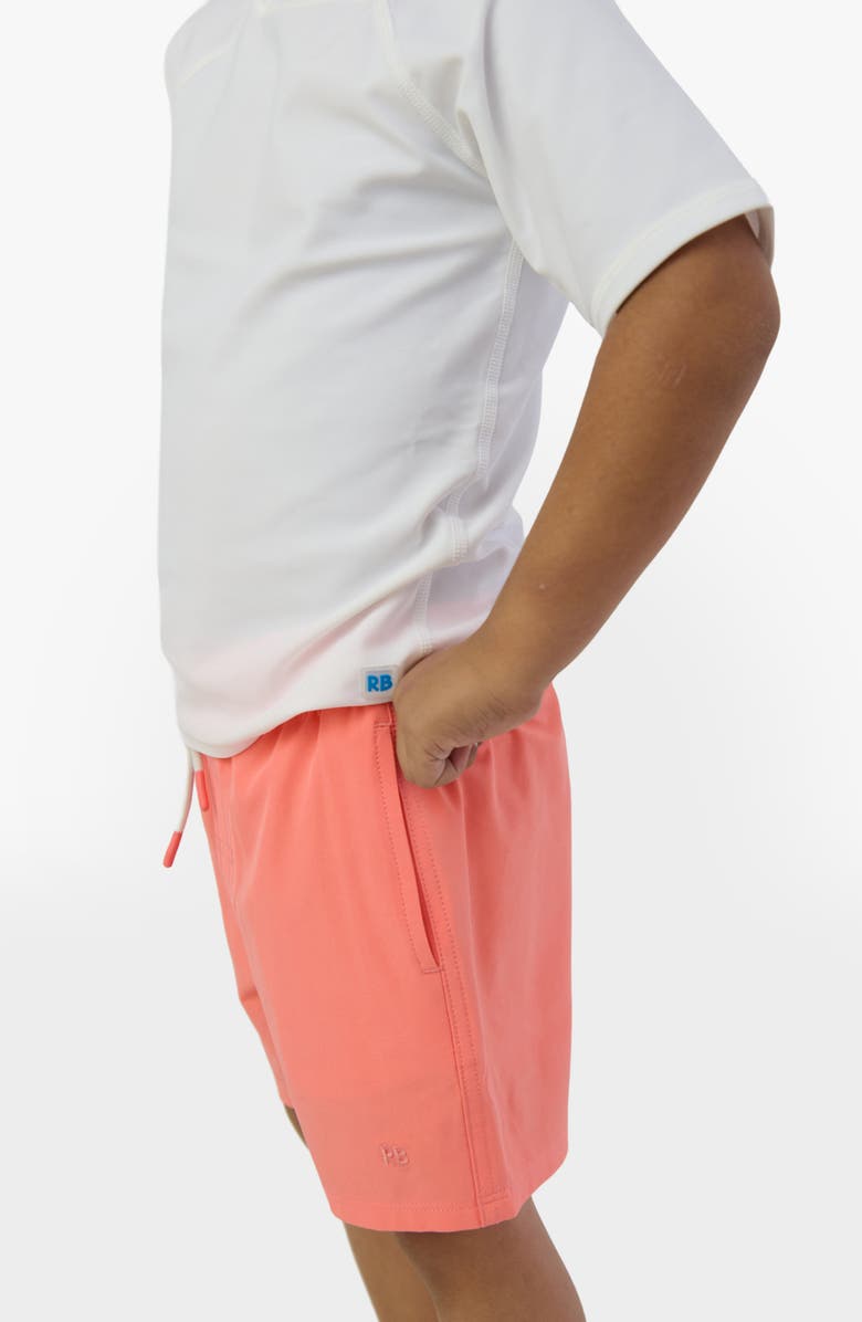 RuggedButts Kids' UPF 50+ Swim Trunks, Alternate, color, Orange