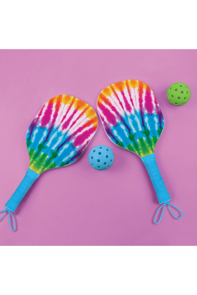 Tie Dye 2 Person Pickleball Set, Alternate, color, Multicolored