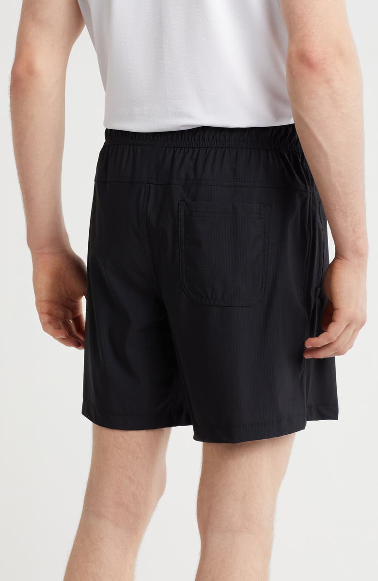 90 DEGREE BY REFLEX Waffle Warp Knit End Shorts, Alternate, color,