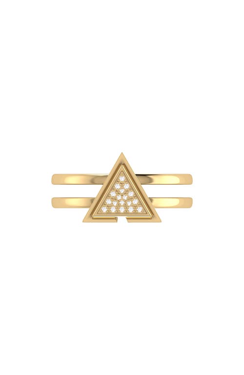 Luvmyjewelry Home On Point Diamond Ring In Gold