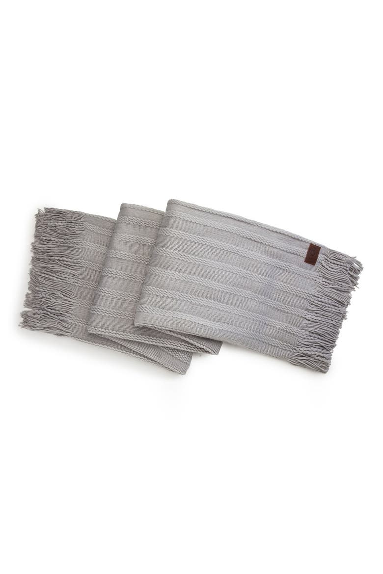 Fine Cable Knit Throw, Alternate, color, SEAL