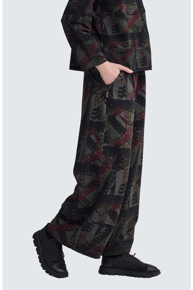 Fiona Voluminous Balloon Pants, Alternate, color, Smoky Print