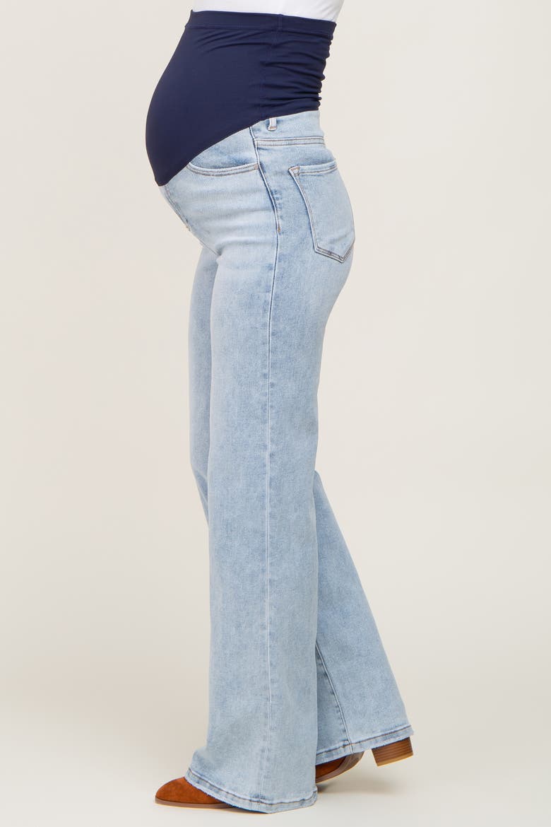 Wide Leg Maternity Jeans, Alternate, color, Light Blue