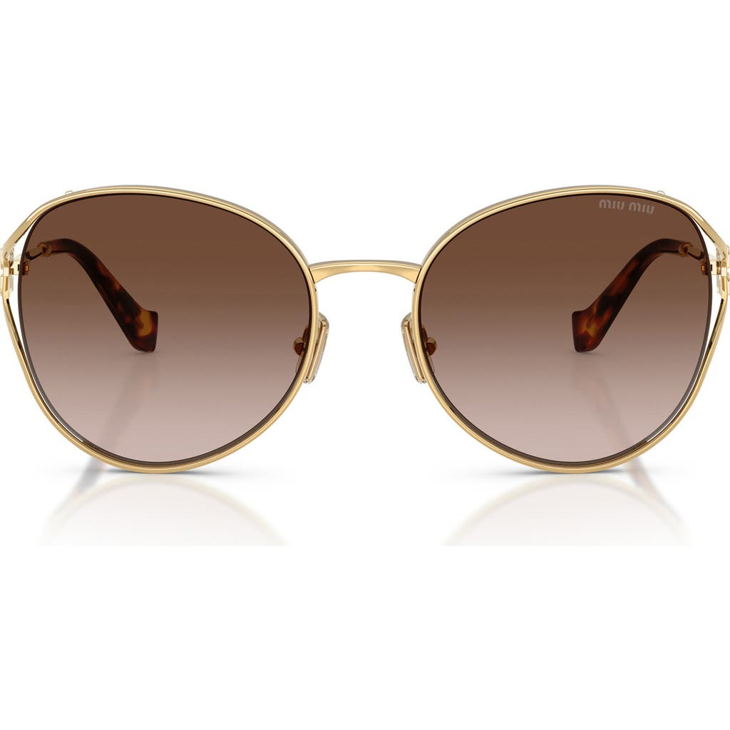 Miu Miu 58mm Gradient Phantos Sunglasses In Brown
