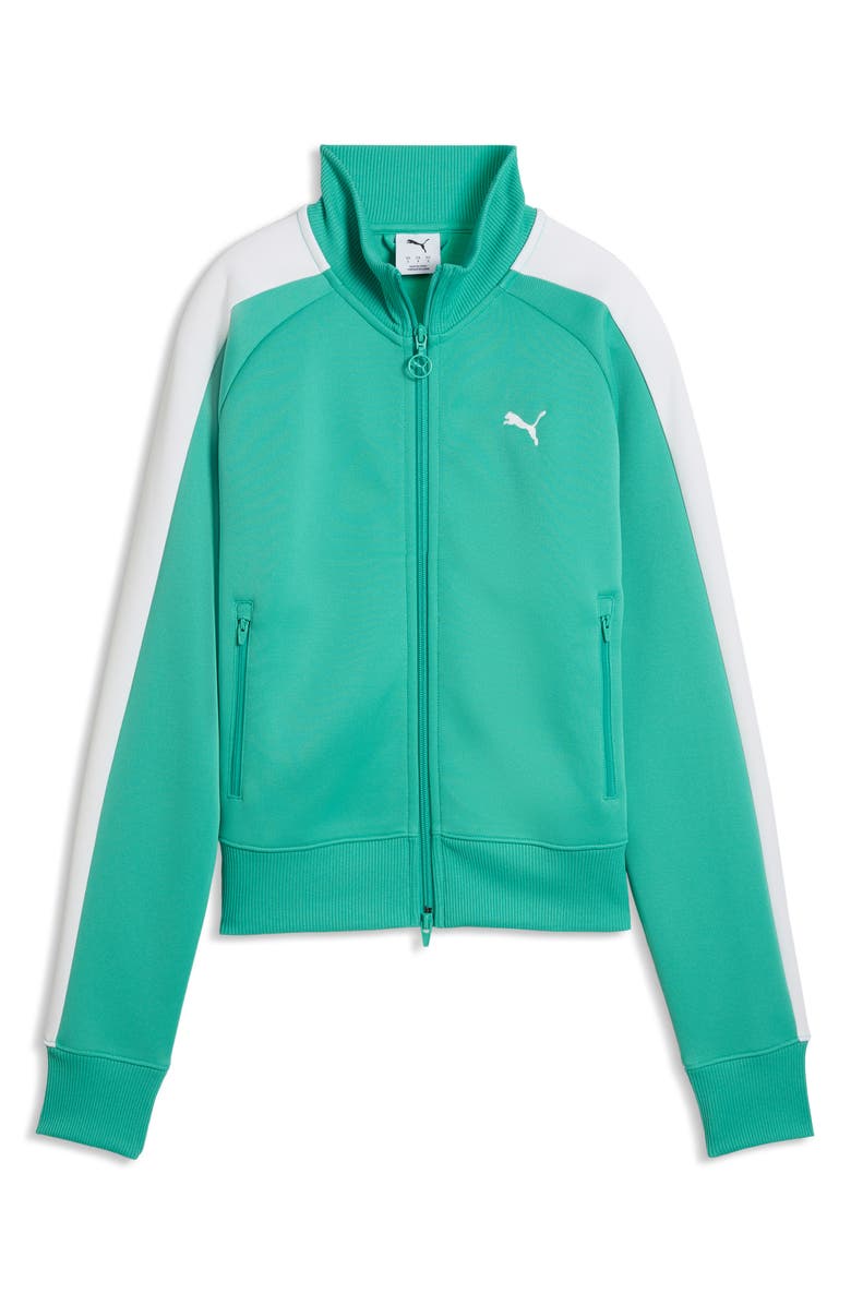 PUMA T7 Always On Crop Track Jacket, Main, color, Vibrant Green