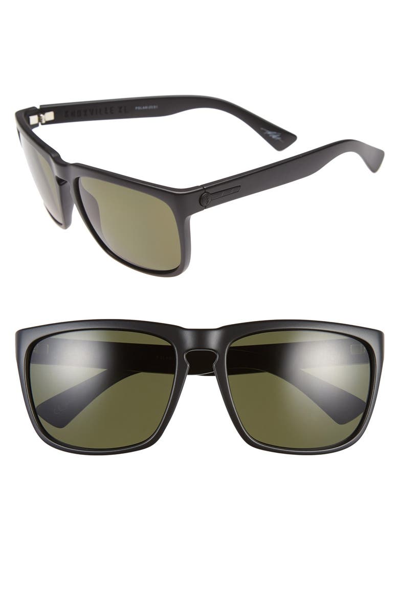 Knoxville XL 61mm Polarized Sunglasses, Main, color, MATTE BLACK/ GREY POLAR