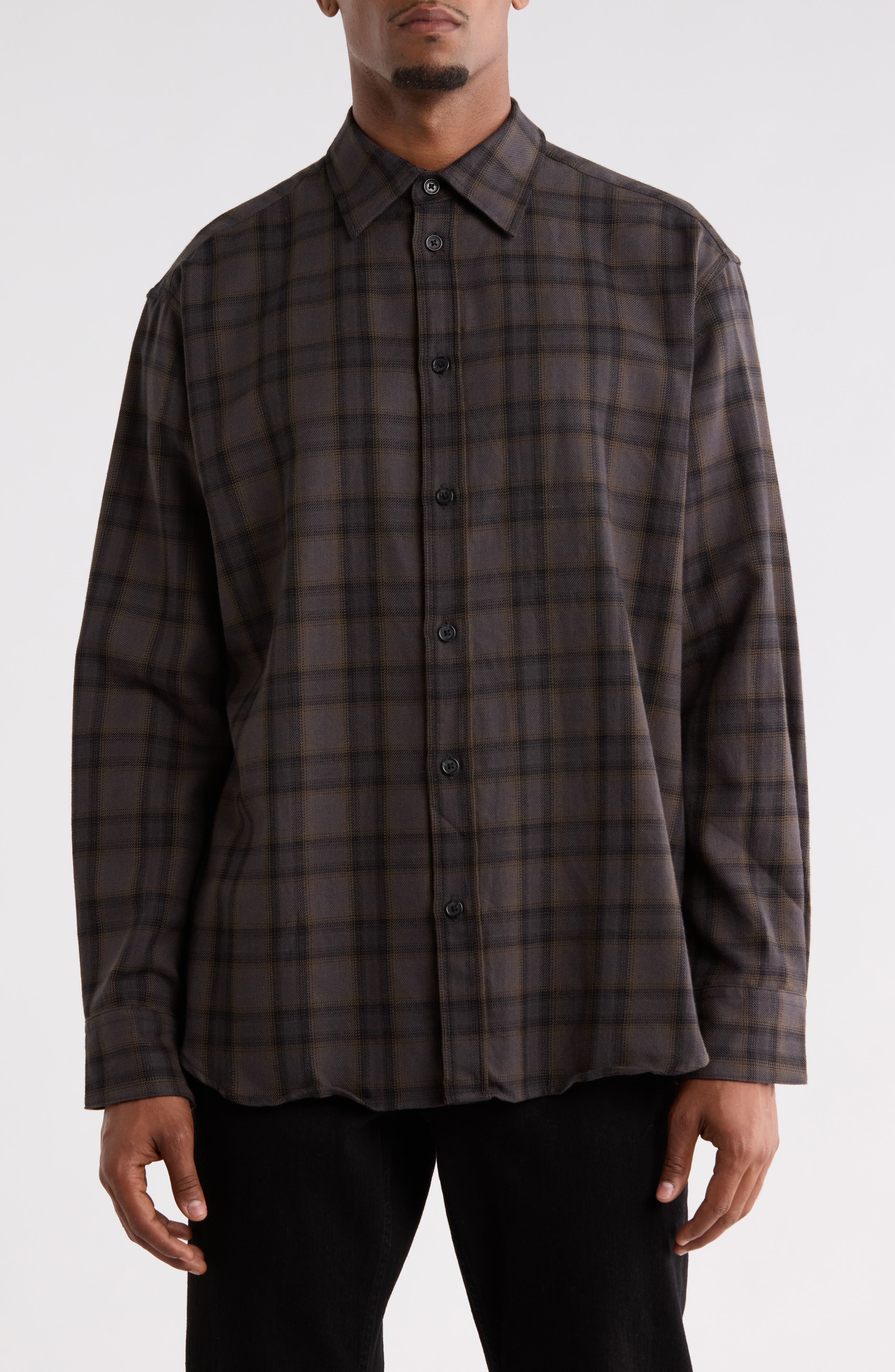 Mateo Plaid Flannel Button-Up Shirt