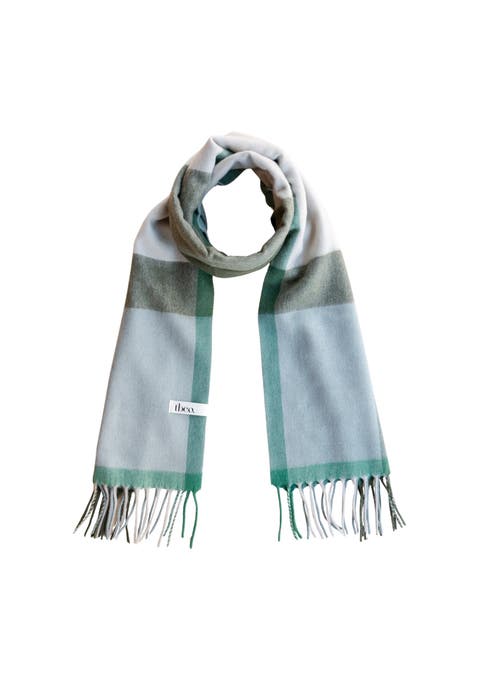 Lambswool Geomteric Pattern Oversized Scarf