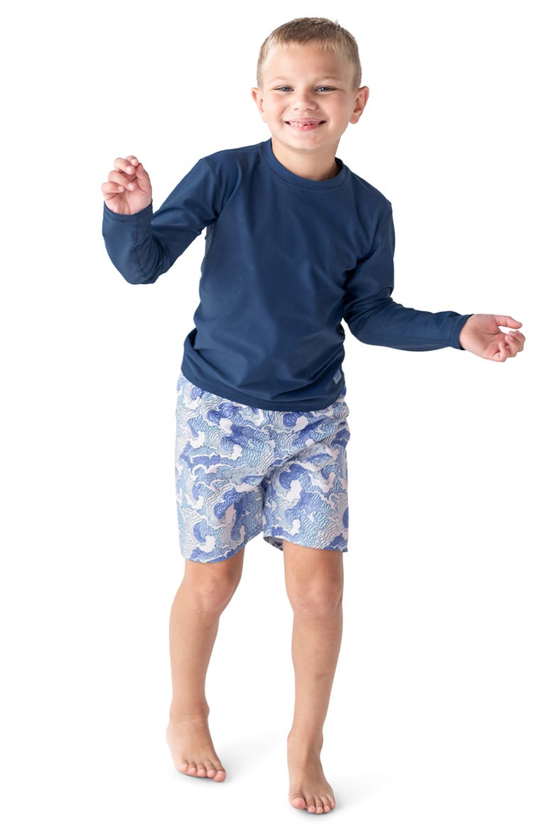 Kids' Swim Trunks, Alternate, color, BLUE