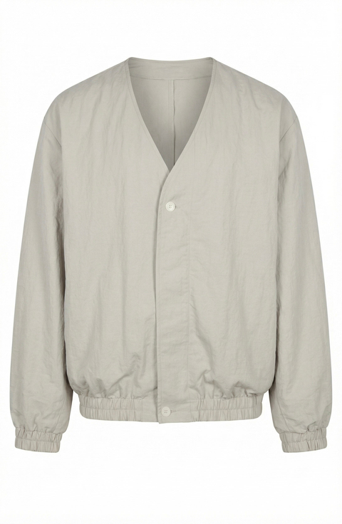 Lightweight Elastic Hem Bomber Jacket