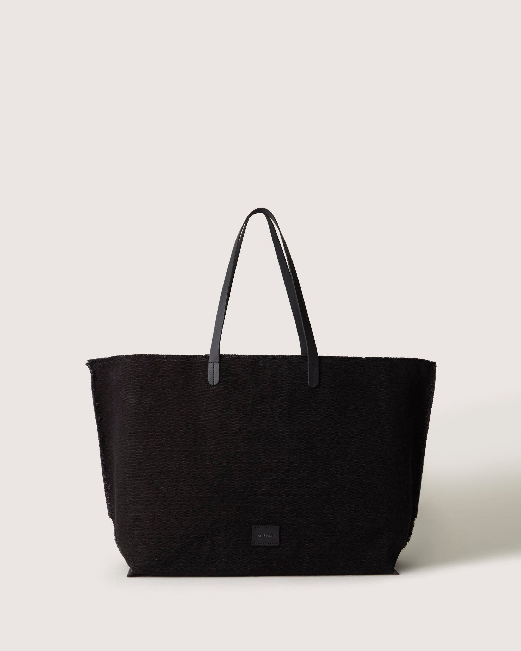 Graf Lantz Hana Canvas Boat Bag, Main, color, Black