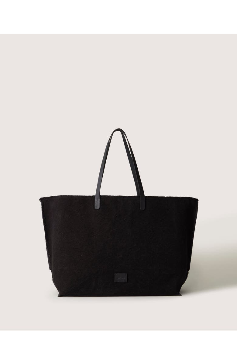 Graf Lantz Hana Canvas Boat Bag, Main, color, Black
