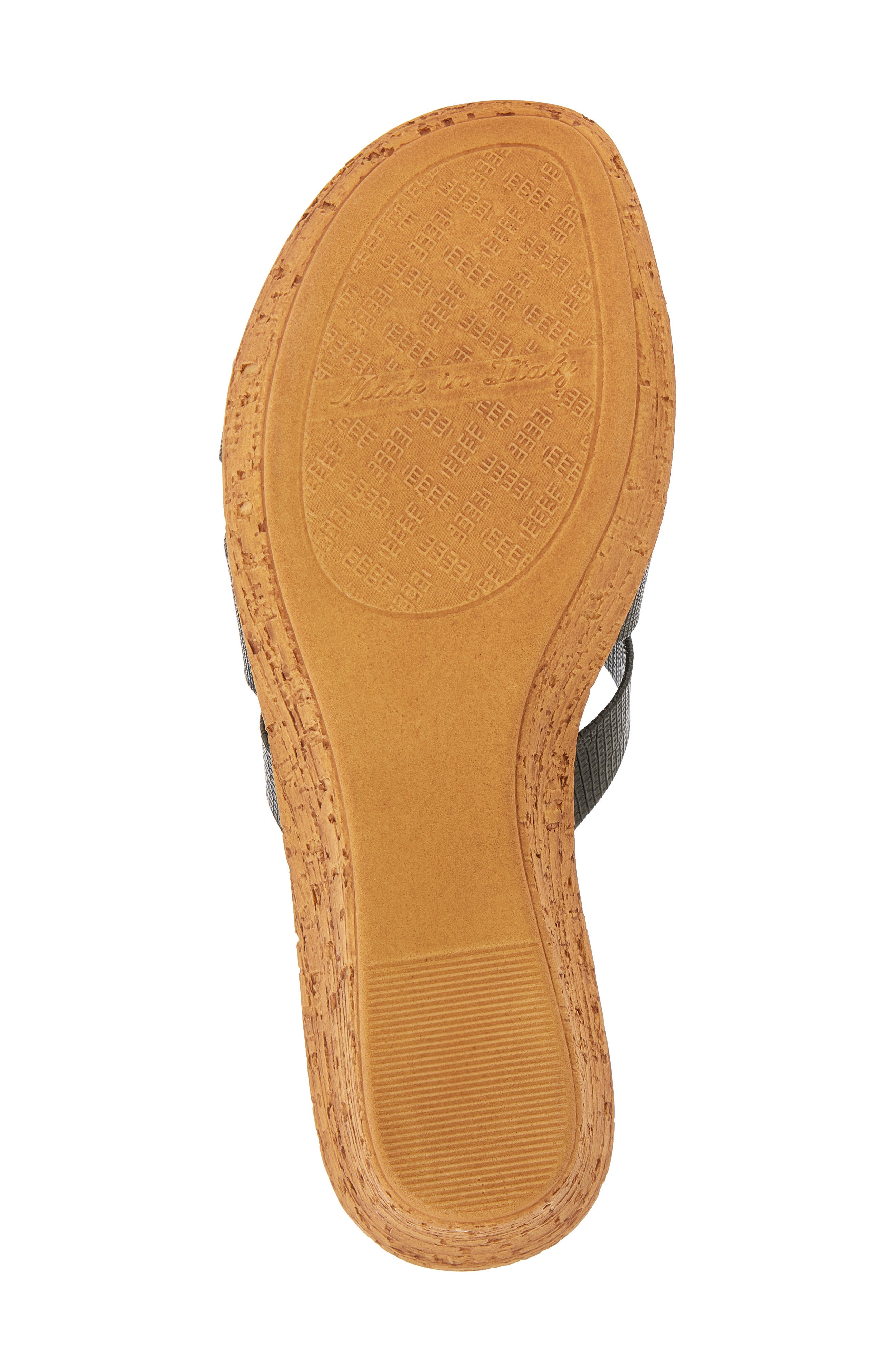 ITALIAN SHOEMAKERS Yuna Wedge Sandal, Alternate, color, Black