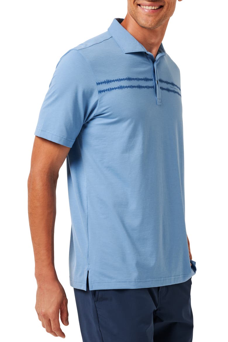 Sunbeam Chest Stripe Polo, Alternate, color, PACIFIC COAST
