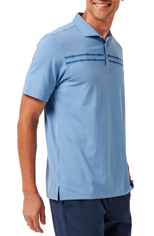 Travismathew Red Sunbeam Chest Stripe Polo