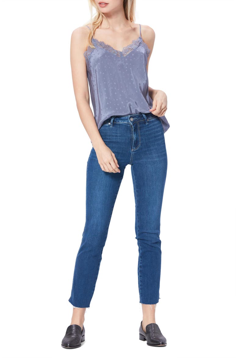 Cicely Lace Trim Camisole, Alternate, color, GRANITE