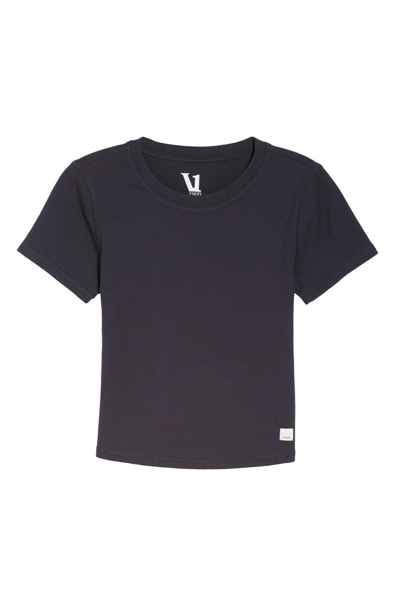Vuori Pose Fitted Tee, Alternate, color, Black